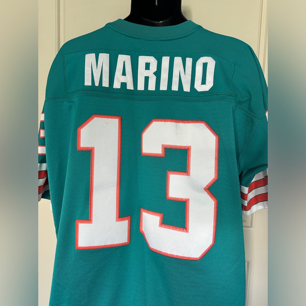 DAN MARINO 1984 MIAMI DOLPHINS MITCHELL & NESS JERSEY REPLICA COLLECTION Mens XL - Picture 10 of 11